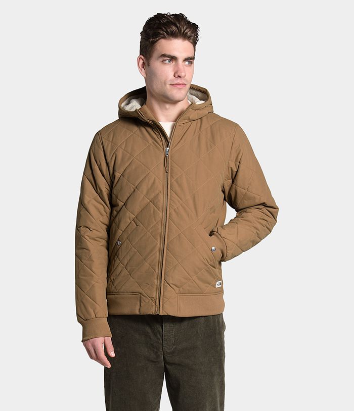 The North Face Kurtka Puchowa Męska Khaki Cuchillo Insulated Full Na Zamek Bluza - KRCL63284